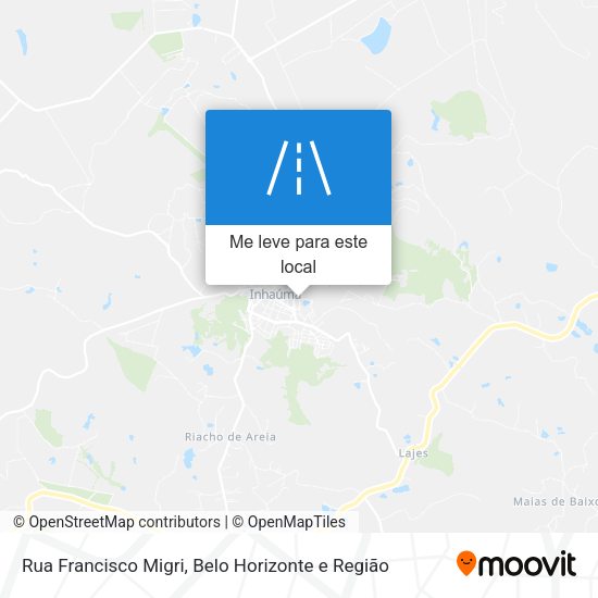 Rua Francisco Migri mapa