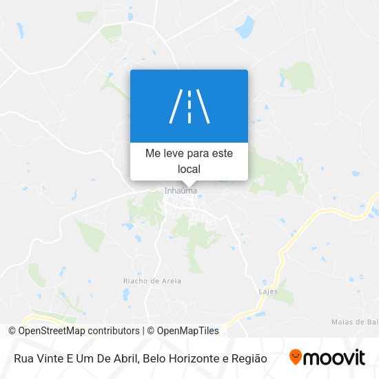 Rua Vinte E Um De Abril mapa