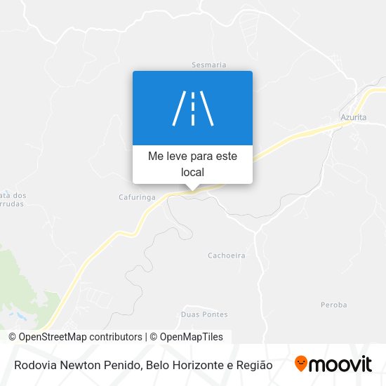 Rodovia Newton Penido mapa