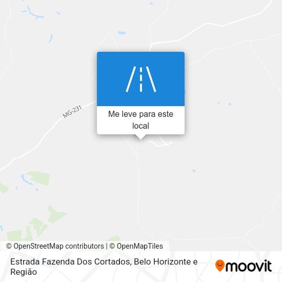 Estrada Fazenda Dos Cortados mapa