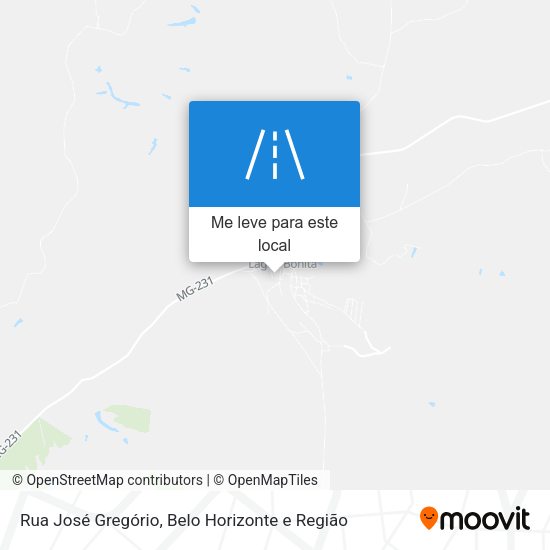 Rua José Gregório mapa