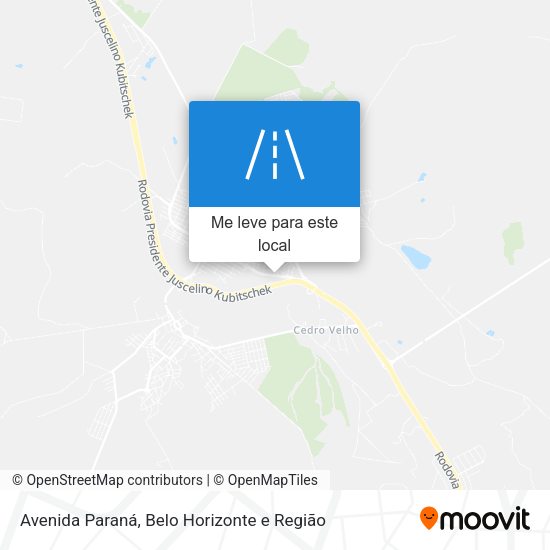 Avenida Paraná mapa