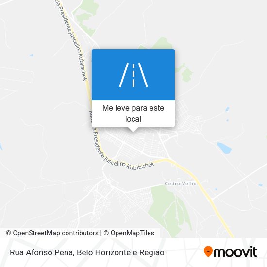 Rua Afonso Pena mapa