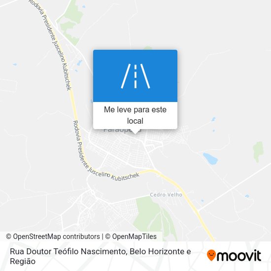 Rua Doutor Teófilo Nascimento mapa