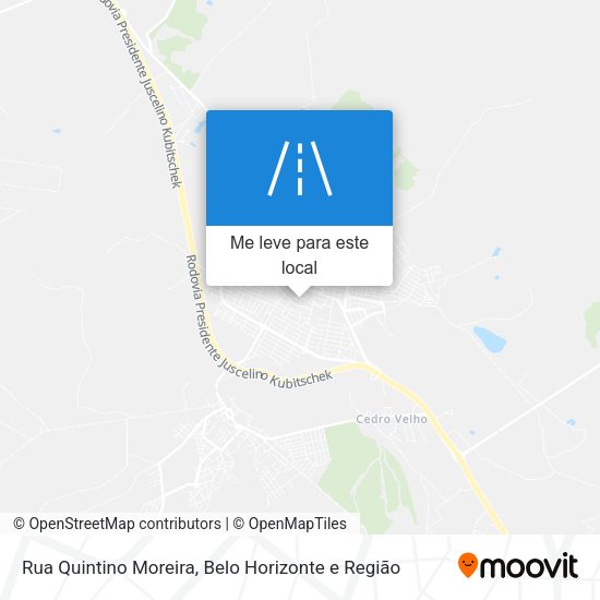 Rua Quintino Moreira mapa