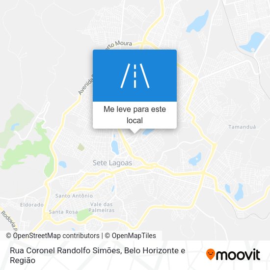 Rua Coronel Randolfo Simões mapa