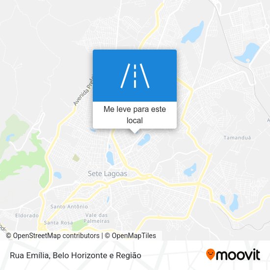 Rua Emília mapa