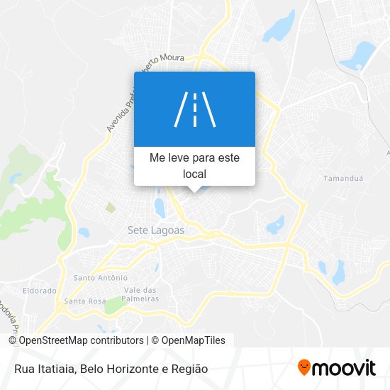 Rua Itatiaia mapa