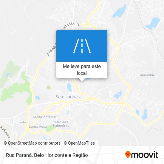 Rua Paraná mapa