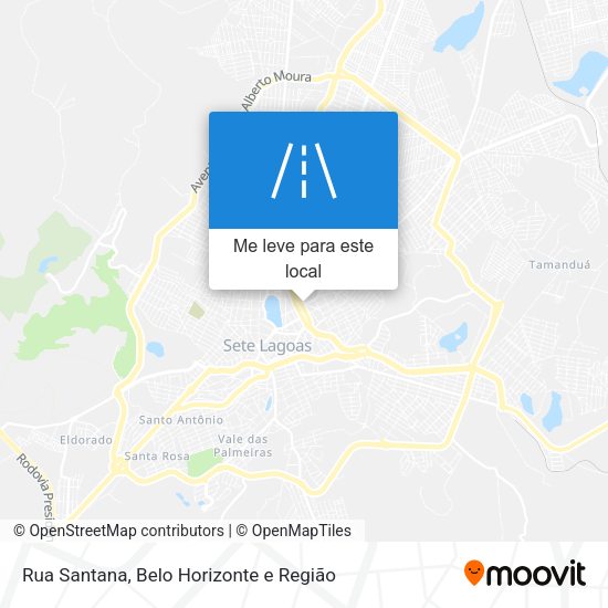 Rua Santana mapa