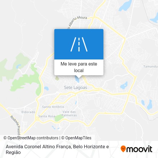 Avenida Coronel Altino França mapa