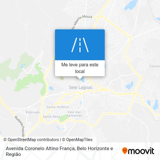 Avenida Coronelo Altino França mapa