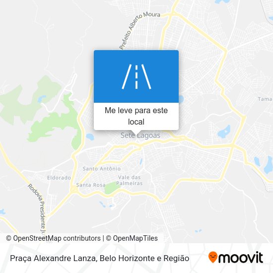 Praça Alexandre Lanza mapa