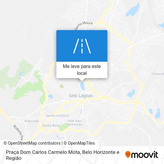 Praça Dom Carlos Carmelo Mota mapa