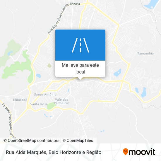 Rua Alda Marquês mapa
