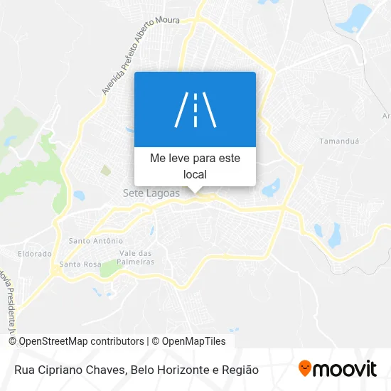 Rua Cipriano Chaves mapa