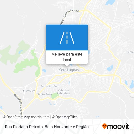Rua Floriano Peixoto mapa