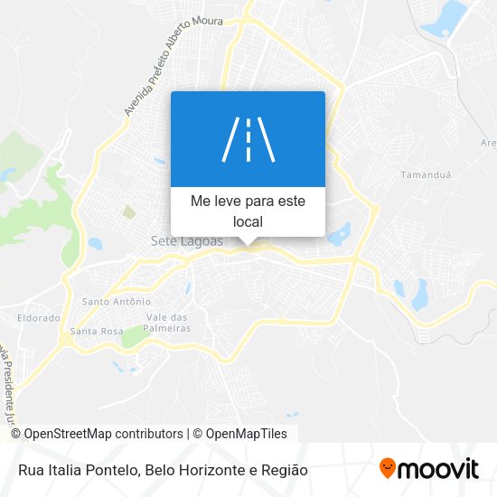 Rua Italia Pontelo mapa