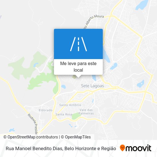 Rua Manoel Benedito Dias mapa