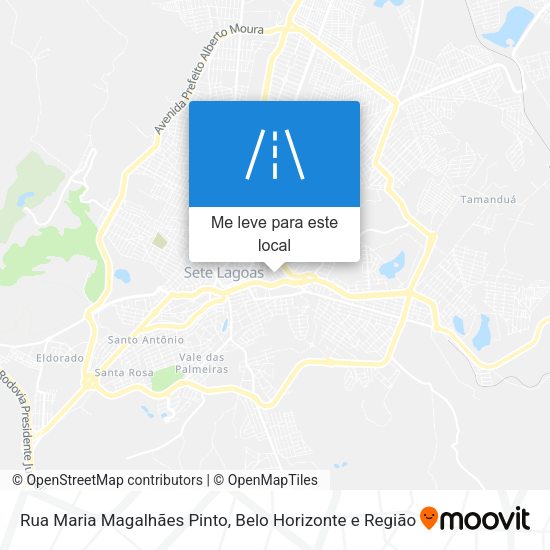 Rua Maria Magalhães Pinto mapa