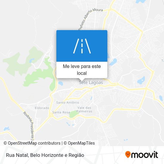 Rua Natal mapa