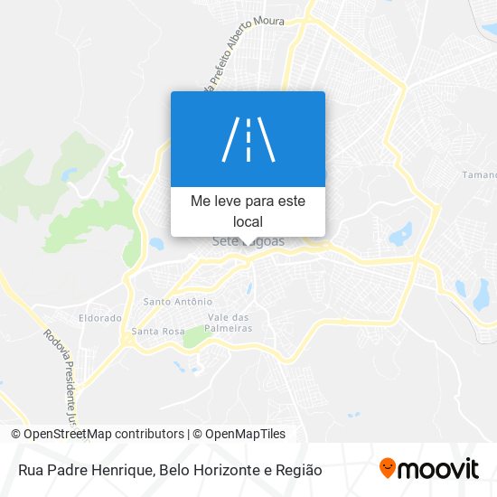 Rua Padre Henrique mapa