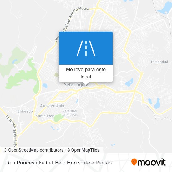 Rua Princesa Isabel mapa