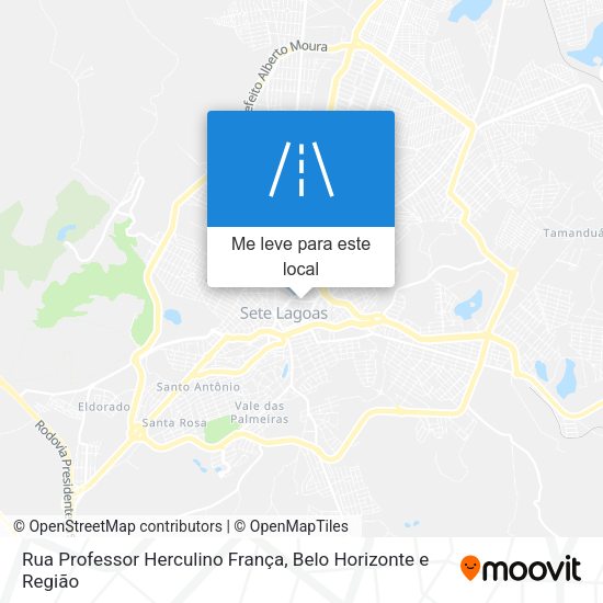 Rua Professor Herculino França mapa