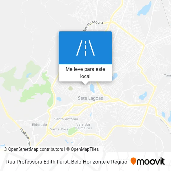 Rua Professora Edith Furst mapa