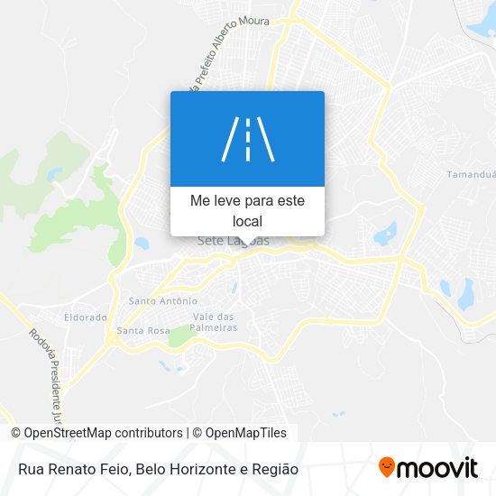 Rua Renato Feio mapa