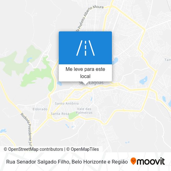 Rua Senador Salgado Filho mapa