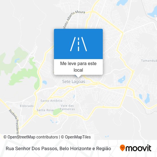 Rua Senhor Dos Passos mapa