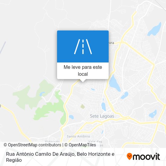 Rua Antônio Camilo De Araújo mapa