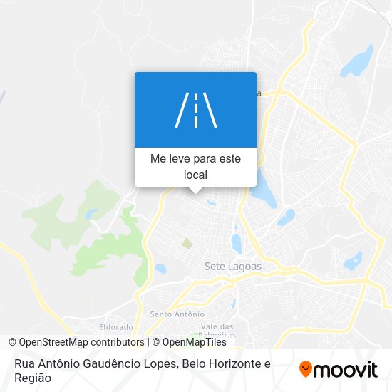 Rua Antônio Gaudêncio Lopes mapa