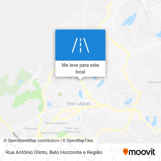 Rua Antônio Olinto mapa