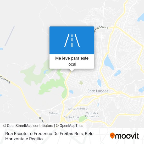 Rua Escoteiro Frederico De Freitas Reis mapa
