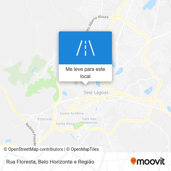 Rua Floresta mapa