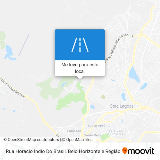 Rua Horacio Indio Do Brasil mapa
