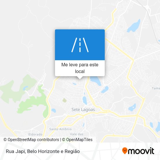 Rua Japi mapa