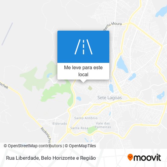 Rua Liberdade mapa