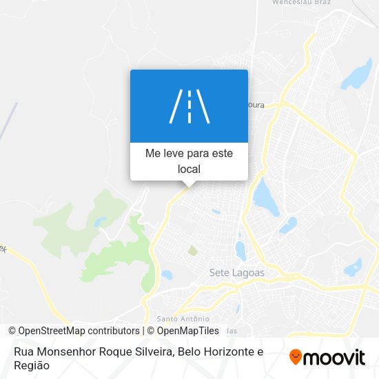 Rua Monsenhor Roque Silveira mapa