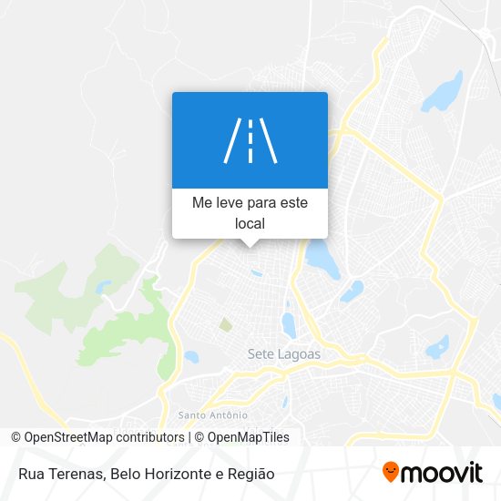 Rua Terenas mapa