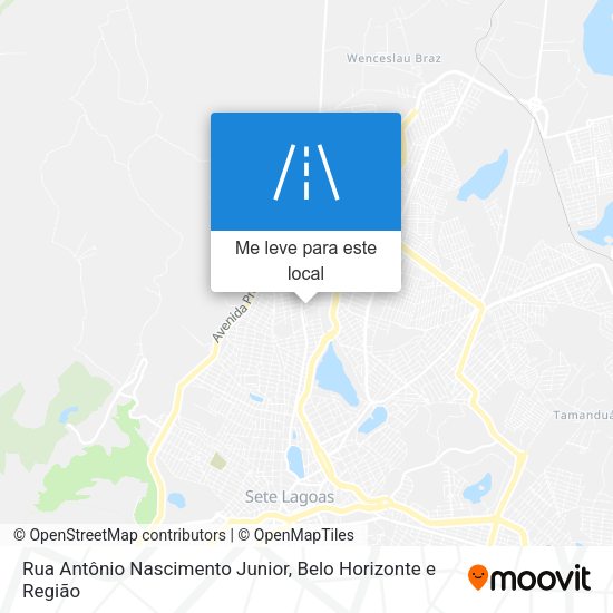 Rua Antônio Nascimento Junior mapa