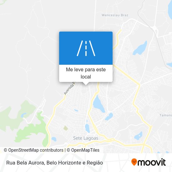Rua Bela Aurora mapa