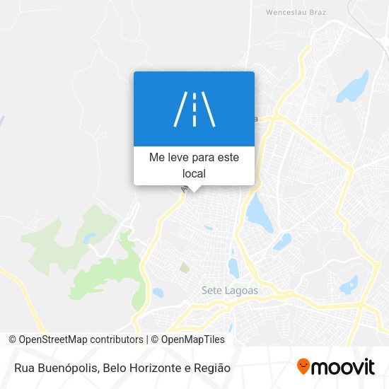 Rua Buenópolis mapa