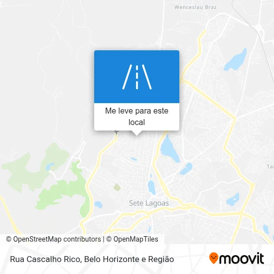 Rua Cascalho Rico mapa