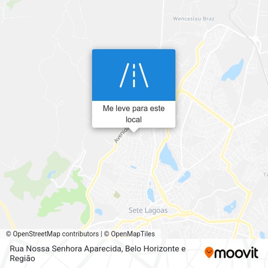 Rua Nossa Senhora Aparecida mapa