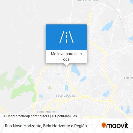 Rua Novo Horizonte mapa