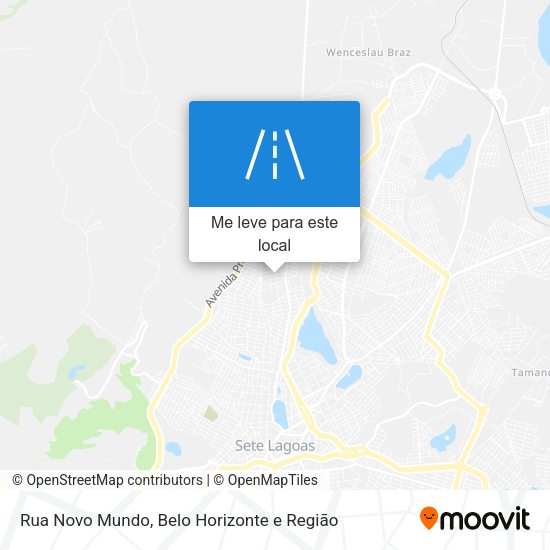 Rua Novo Mundo mapa