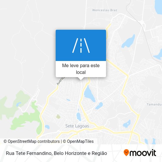 Rua Tete Fernandino mapa